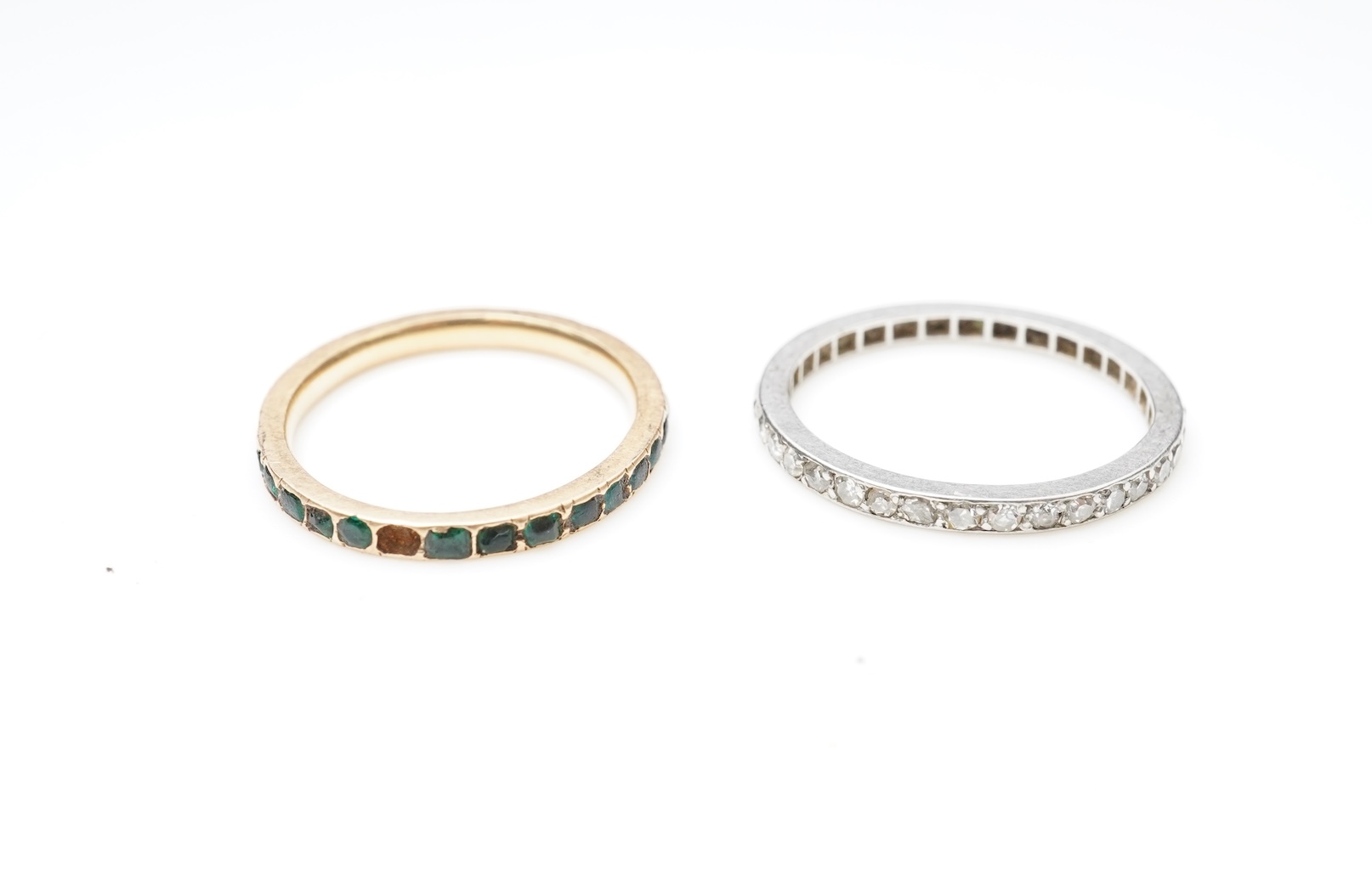 Two eternity rings, early 20th century